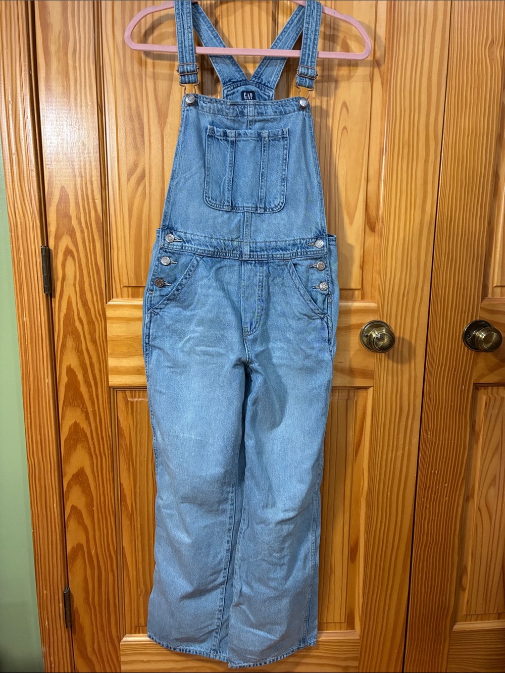 GAP Light Blue Denim Overalls Jumpsuit